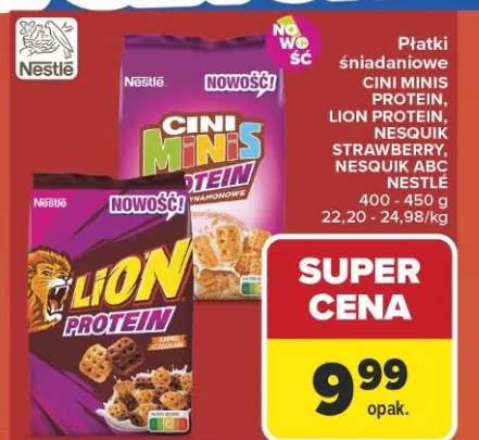 Płatki śniadaniowe Lion Protein Nestlé