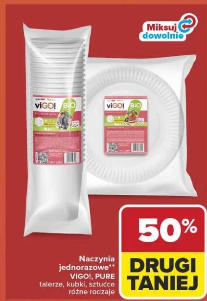 Naczynia jednorazowe kubki ViGO! Bio