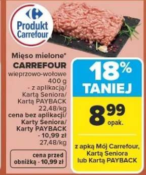 Mięso mielone wieprzowo-wołowe Carrefour