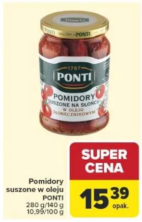 Pomidory suszone w oleju słonecznikowym Ponti