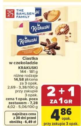 Ciastka w czekoladzie Krakuski Duflki