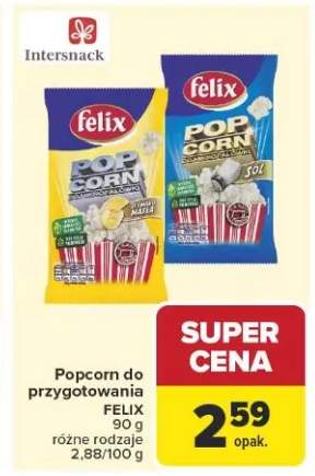 Popcorn do przygotowania Felix o smaku masła