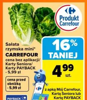 Sałata rzymska mini Carrefour