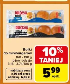 Bułki do miniburgerów Dulcesol
