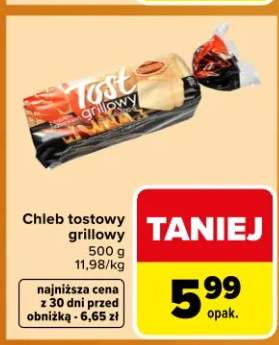 Chleb tostowy grillowy