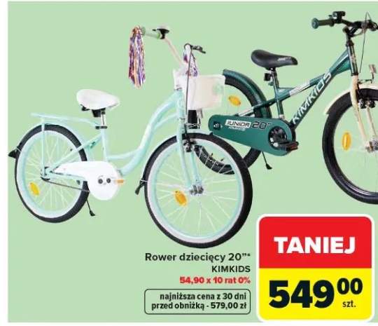 Rower dziecięcy 20" Kimkids