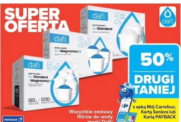 Zestaw filtrów do wody Dafi