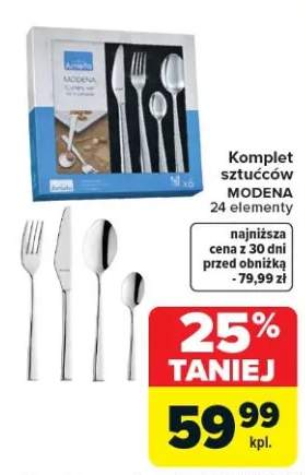 Komplet sztućców Modena 24 elementy