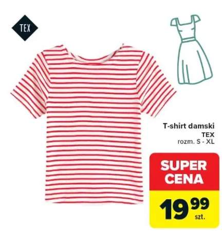 T-shirt damski Tex w paski rozm. S-XL