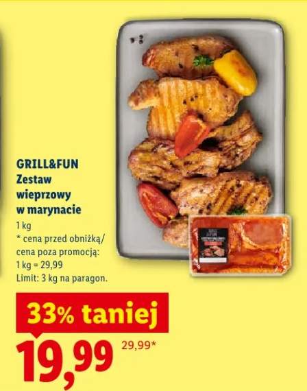 Zestaw wieprzowy w marynacie Grill&Fun