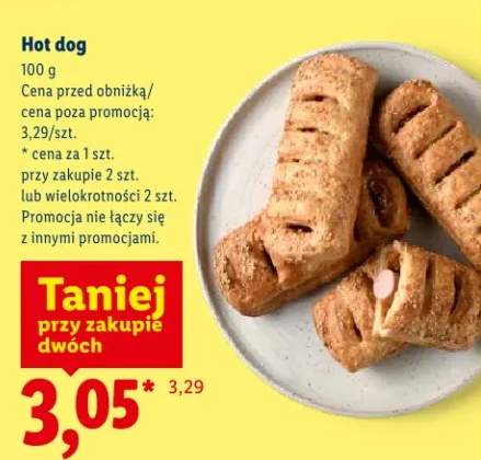 Hot dog Piekarnia Lidla
