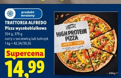 Pizza wysokobiałkowa Trattoria Alfredo z tuńczykiem mrożona
