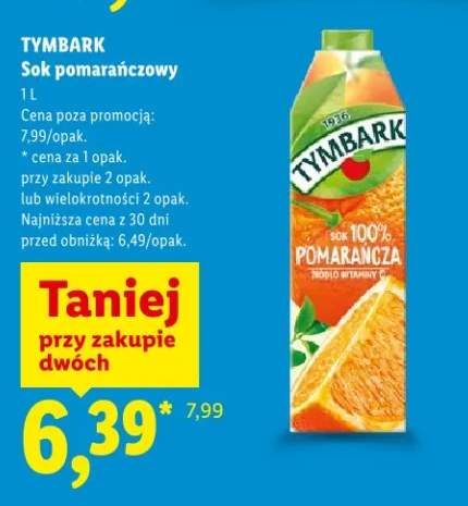 Sok pomarańczowy Tymbark