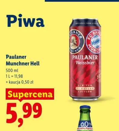 Piwo Paulaner Munchner Hell