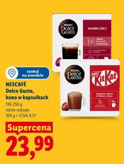 Kawa w kapsułkach Nescafé Dolce Gusto KitKat