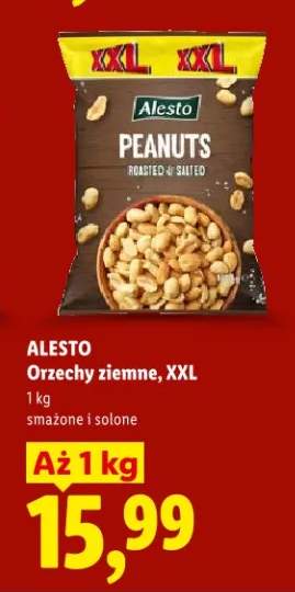 Orzechy ziemne smażone i solone Alesto XXL