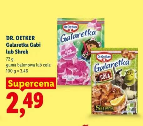 Galaretka Dr. Oetker Shrek cola