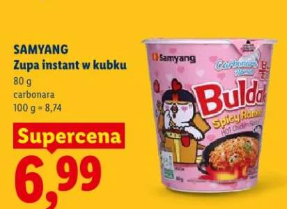 Zupa instant w kubku Samyang carbonara