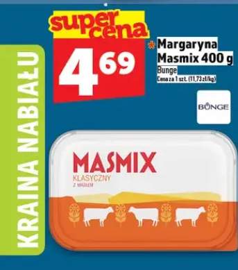 Margaryna Masmix klasyczna z masłem Bunge