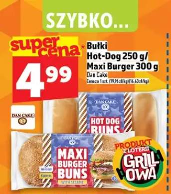 Bułki Maxi Burger Dan Cake