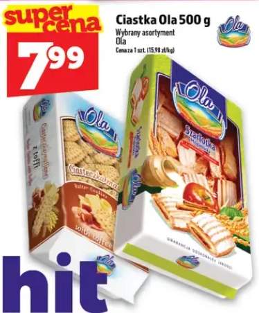 Ciastka Ola wybrany asortyment