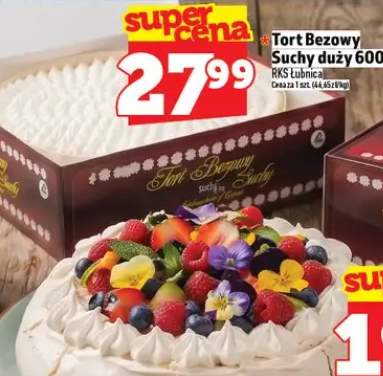 Tort Bezowy Suchy duży RKS Łubnica