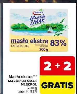 Masło ekstra Mazurski Smak Mlekpol 83%