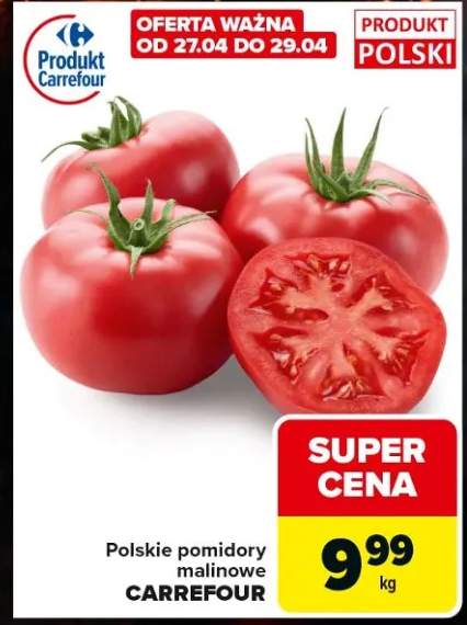 Pomidory malinowe polskie Carrefour