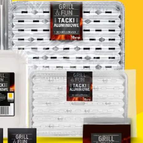 Tacki aluminiowe Aluminium Frays do grillowania