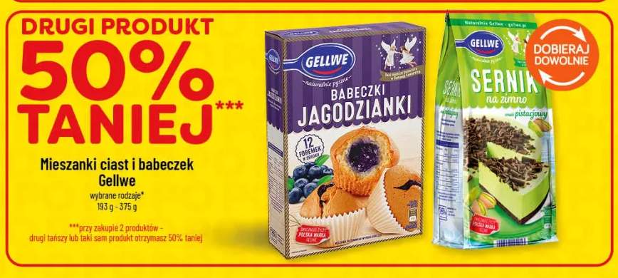 Mieszanka ciast Sernik na zimno smak pistacjowy Gellwe