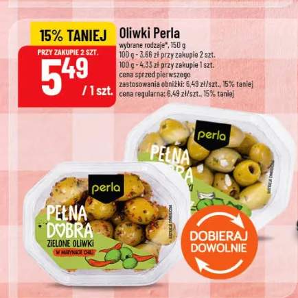 Oliwki Perla zielone w marynacie chili