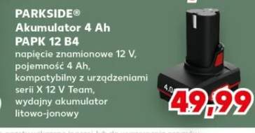 Akumulator 4Ah Parkside PAPK 12 B4