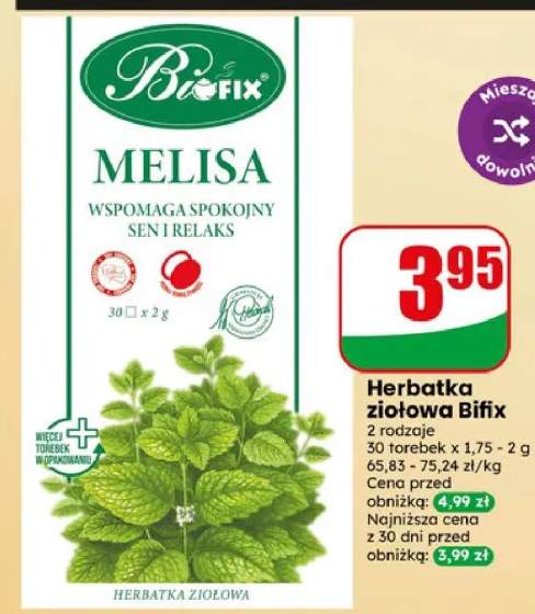 Herbatka ziołowa Bifix Melisa