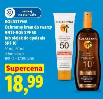 Olejek do opalania SPF 10 Kolastyna