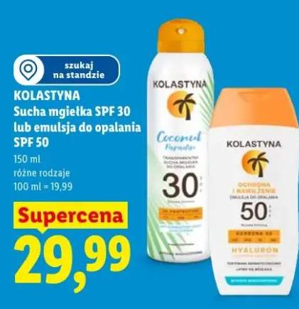 Emulsja do opalania SPF 50 Kolastyna