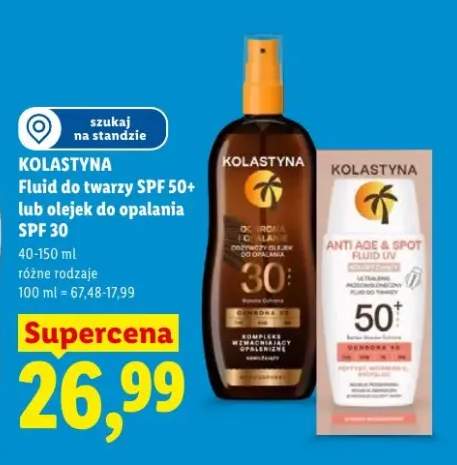 Olejek do opalania SPF 30 Kolastyna