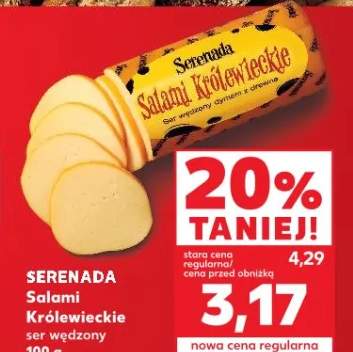 Salami Królewieckie ser wędzony Serenada