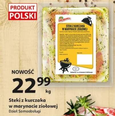 Steki z kurczaka w marynacie ziołowej Drobimex