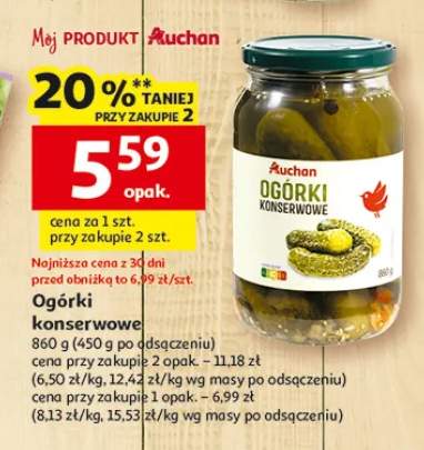 Ogórki konserwowe Auchan