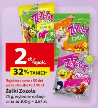 Żelki Zozole wybrane rodzaje
