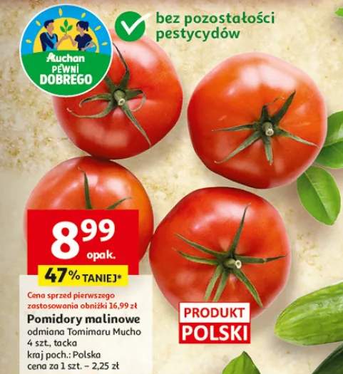 Pomidory malinowe odmiana Tomimaru Mucho polskie