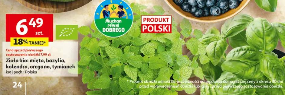 Zioła bio tymianek polskie