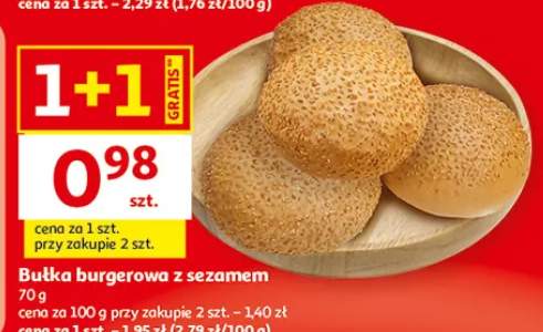 Bułka burgerowa z sezamem