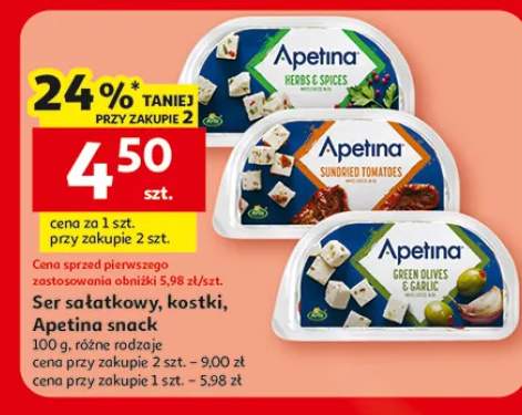 Ser sałatkowy kostki Apetina snack