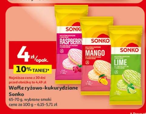 Wafle ryżowo-kukurydziane Sonko