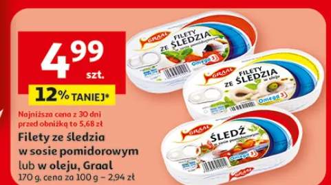 Filety ze śledzia w oleju Graal