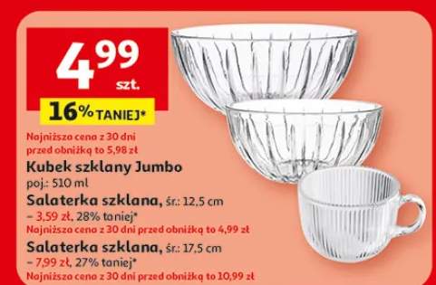 Salaterka szklana śr. 17,5cm