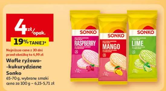 Wafle ryżowo-kukurydziiane Sonko Mango