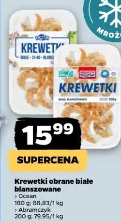 Krewetki obrane białe blanszowane Abramczyk