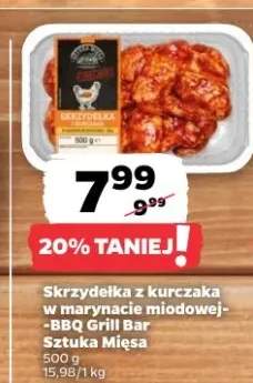 Skrzydełka z kurczaka w marynacie miodowej BBQ Grill Bar Sztuka Mięsa